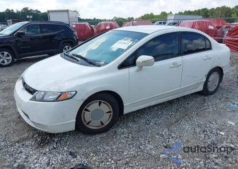 2008 Honda Civic Hybrid from USA, damaged, VIN JHMFA362X8S020479